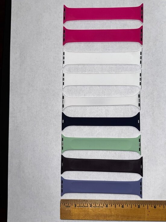 After Market Other - 9 stretchy silicone solo loop watch bands. Fit Apple 41mm.